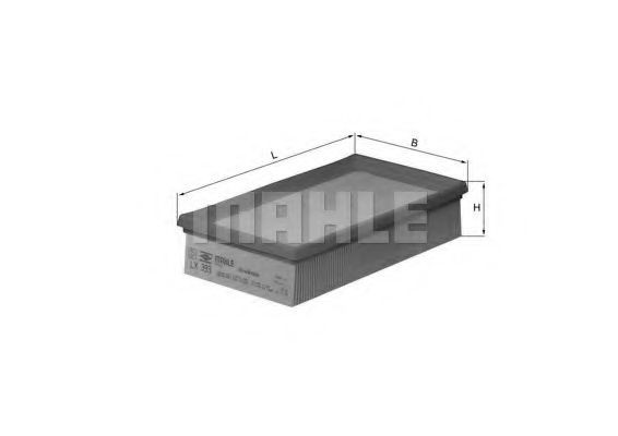 LX393 Mahle Original Повітряний фільтр двигуна